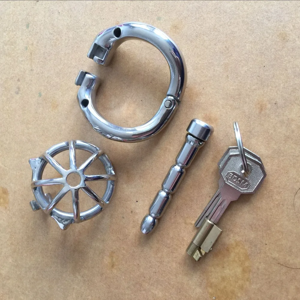 Устройство целомудрия клетка из нержавеющей стали 4 кольца на выбор noenименe_null S055