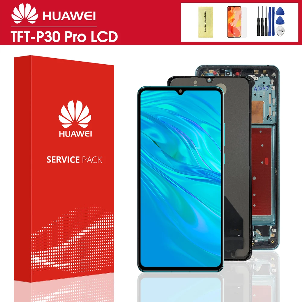 Новый качественный дисплей с рамкой для замены Huawei P30 Pro ЖК-дисплей сенсорным