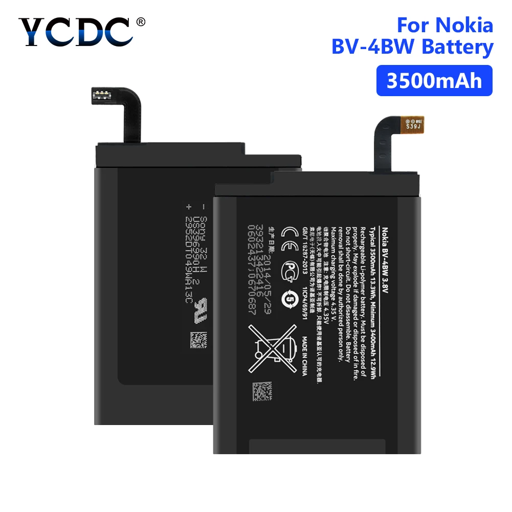 Новый BV 4BW аккумулятор 3500 мАч для Nokia Lumia 1520 MARS Phablet RM 937 Bea Lumia1520 BV4BW мобильный