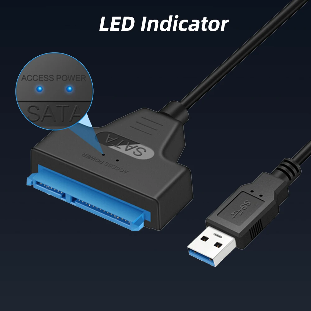 Кабель USB 3 0 SATA для SSD HDD к кабель быстрого вождения 2 5 дюйма внешний адаптер