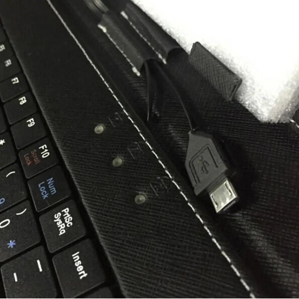 Прочный и красивый 10 1 дюймовый чехол из искусственной кожи USB клавиатура для Android