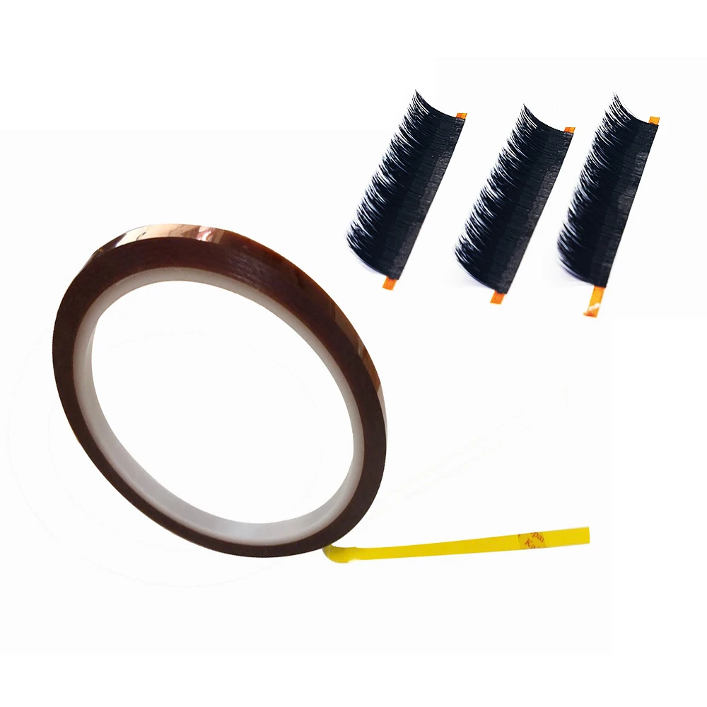 

5PCS 2 3mm Eyelash Extension Tape Heat-Resistant Single Sided Gold Color Lash Grip For Making Eyelash