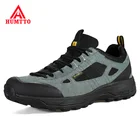 Мужские кроссовки HUMTTO из натуральной кожи для походов на открытом воздухе, спортивные кроссовки большого размера на осень и зиму, спортивные кроссовки со шнуровкой