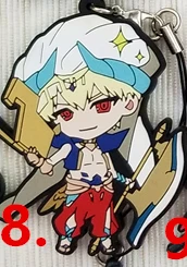 08 Gilgamesh Fate/большой заказ FGO аниме Enkidu Gilgamesh Mordred Jeanne d'Arc Scathach Okita Souji Nero Ishtar Oda Nobunaga резиновый брелок - Цвет: 08 Gilgamesh