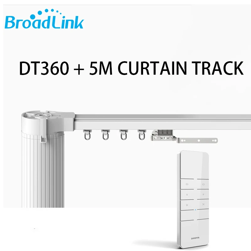 Электронный занавес Broadlink Dooya DT360E Wi Fi 45 Вт + 5 м комплект направляющих для штор