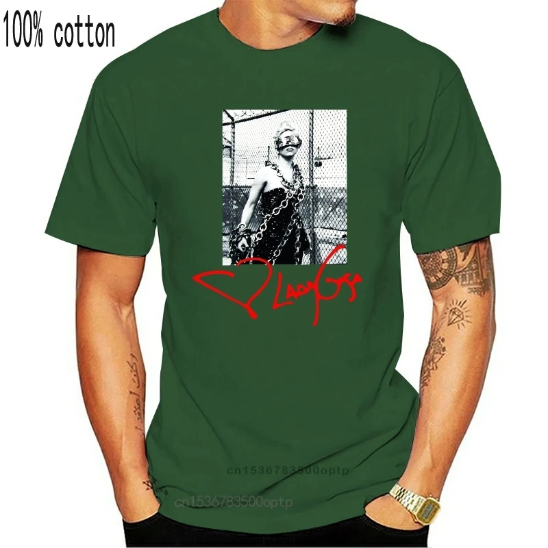 

Новая Черная футболка с изображением маски сигарет Lady Gaga