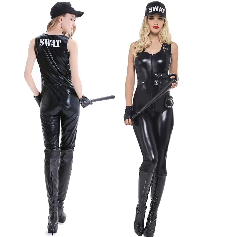 

2020 New Style Character Play Halloween Police Clothing Uniform Temptation Policewoman-Stage Performance Clothing Code Division