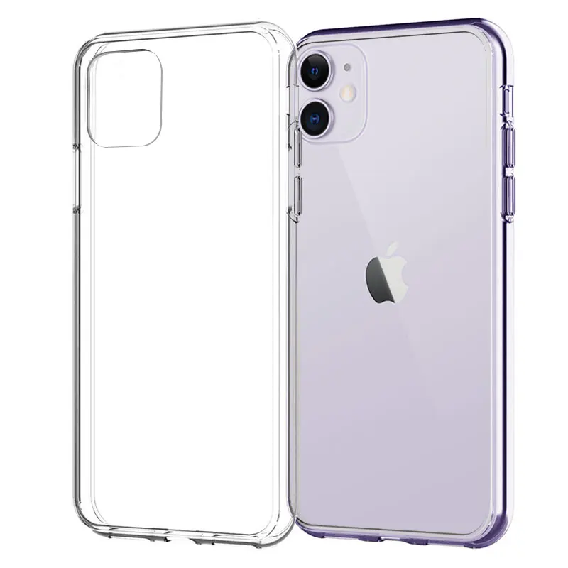 Силиконовый чехол для iPhone 12 11 Pro X XR XS Max 6 7 8 Plus прозрачные чехлы SE 2020 противоударный
