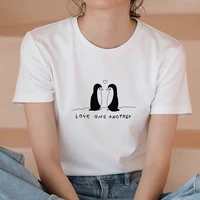 womens t shirt harajuku love t shirt women cute penguin ulzzang graphic t shirts women 2021 summer femme clothes