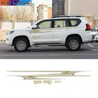 Автомобильные наклейки, Карта мира, открытие, спорт, виниловые наклейки для Toyota Prado Land Cruiser, полосы талии, боковые наклейки на дверь