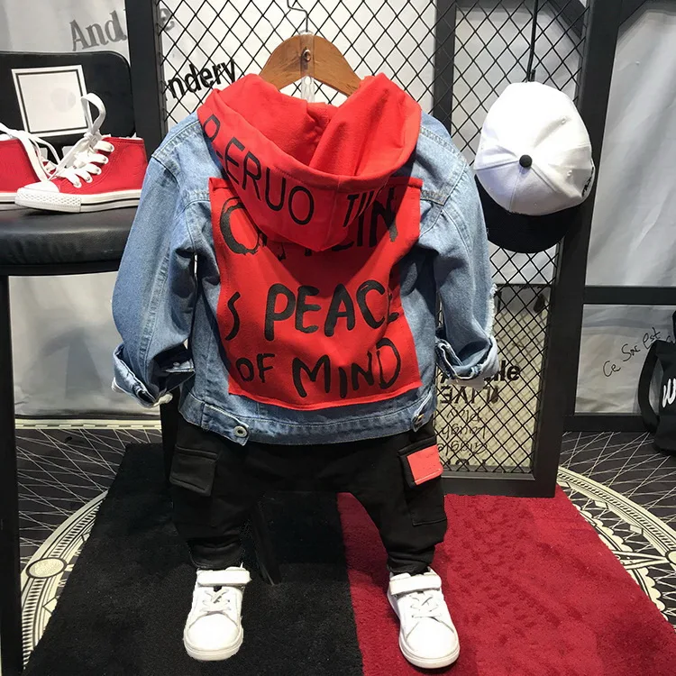 Комплект одежды для мальчиков 2-6 лет повседневная ковбойская толстовка с