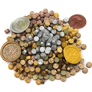 100 шт. герметизирующие золотые восковые бусины, винтажные восковые зерна для конверт для приглашения на свадьбу, декоративный уплотнительный воск разных цветов