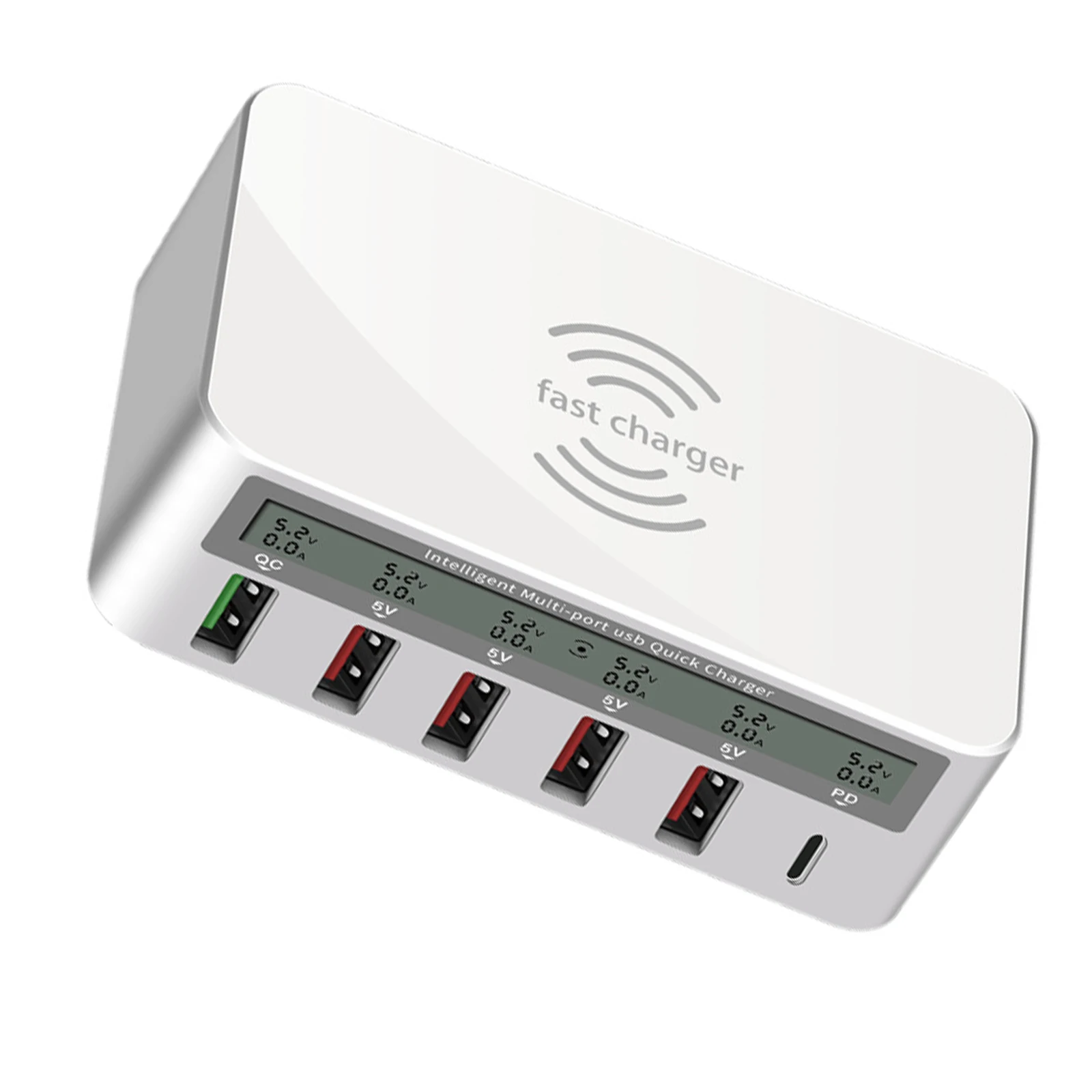 Многопортовое 50 Вт USB Зарядное устройство 6-порт зарядная станция