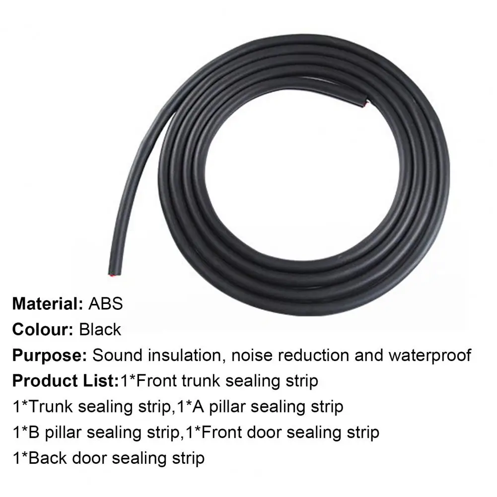 

Soundproof Strip Waterproof Dust-proof ABS Black Noise Insulation Strip for Tesla Model Interior Mouldings