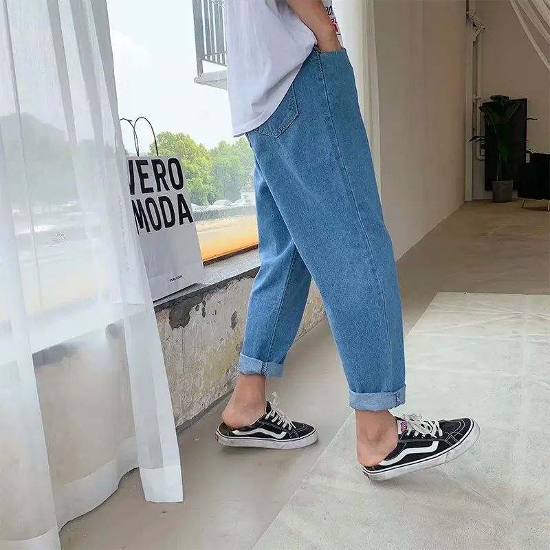 Оптовая продажа 2020 Лето в гонконгском стиле теплые мужские джинсы стрейч