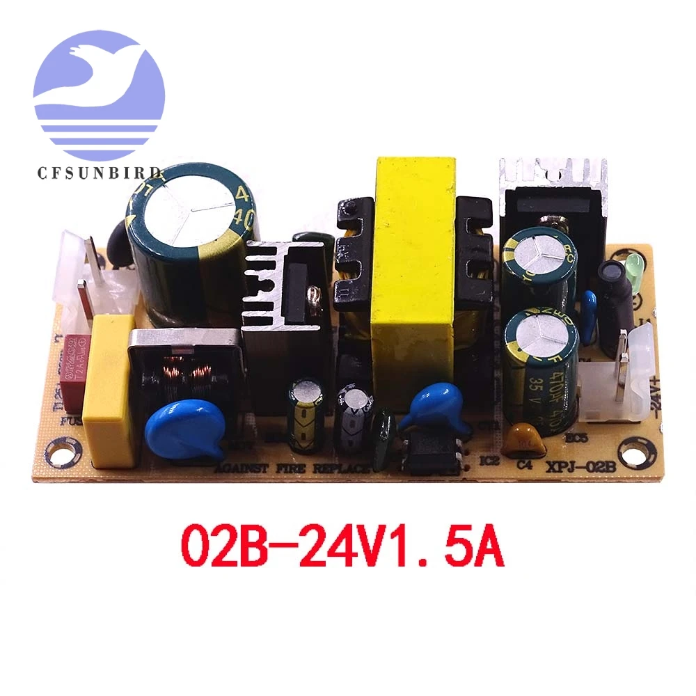 AC-DC 12V 3A 24V 1.5A 12V3A 24V1. 5A 36 Вт импульсный Питание модуль голой цепи 220V 12В/24В доска для замены ремонта - Цвет: 02B-24V1.5A