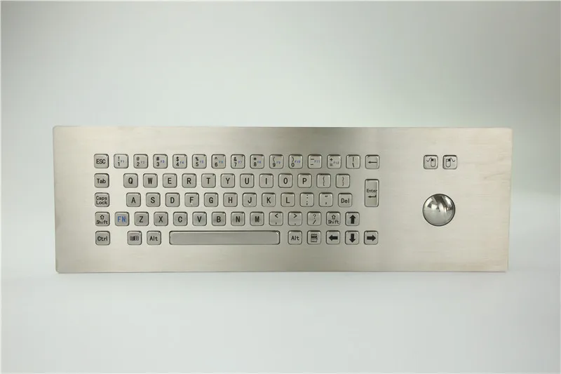 Промышленная клавиатура из нержавеющей стали 67 клавиш металлическая для киоска