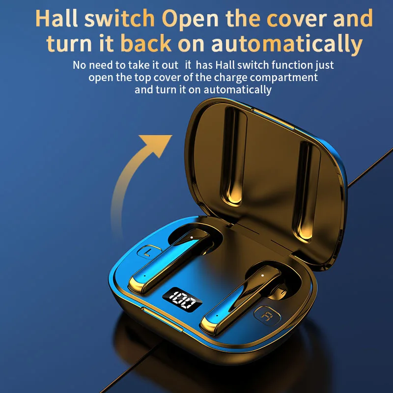 Беспроводные наушники TWS с Bluetooth 5 0 умный светодиодный дисплей сенсорное