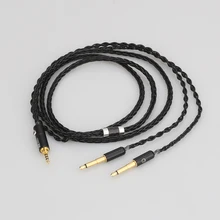 Audiocrast 8 Cores 2.5/3.5mm/4.4mm Balanced Upgrade Cable for Meze 99 Classics T1P T5P t1 d8000 MDR-Z7 D600 D7100 Headphone
