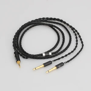 audiocrast 8 cores 2 53 5mm4 4mm balanced upgrade cable for meze 99 classics t1p t5p t1 d8000 mdr z7 d600 d7100 headphone free global shipping