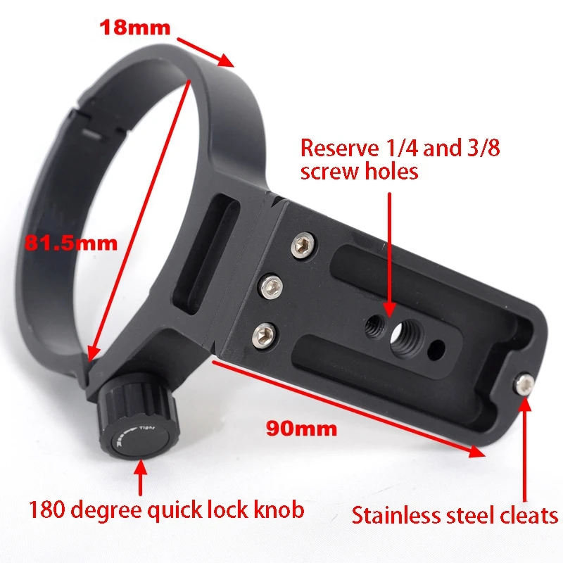 

AM05-ISHOOT Lens Collar Support for Tamron 100-400mm F/4.5-6.3 Di VC USD(A035) Lens Collar Support W Arca Swiss Plate Benro Siru