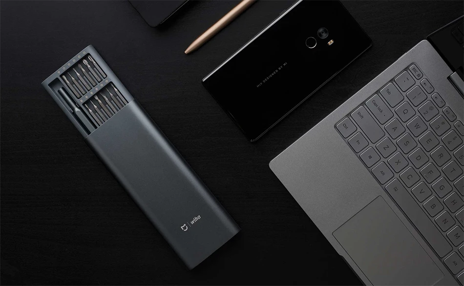 Xiaomi Mijia Wiha ежедневно используйте винт Интеллектуальный привод Комплект 24 прецизионных магнитных бит Alluminum коробка винт DIY драйвер умный дом