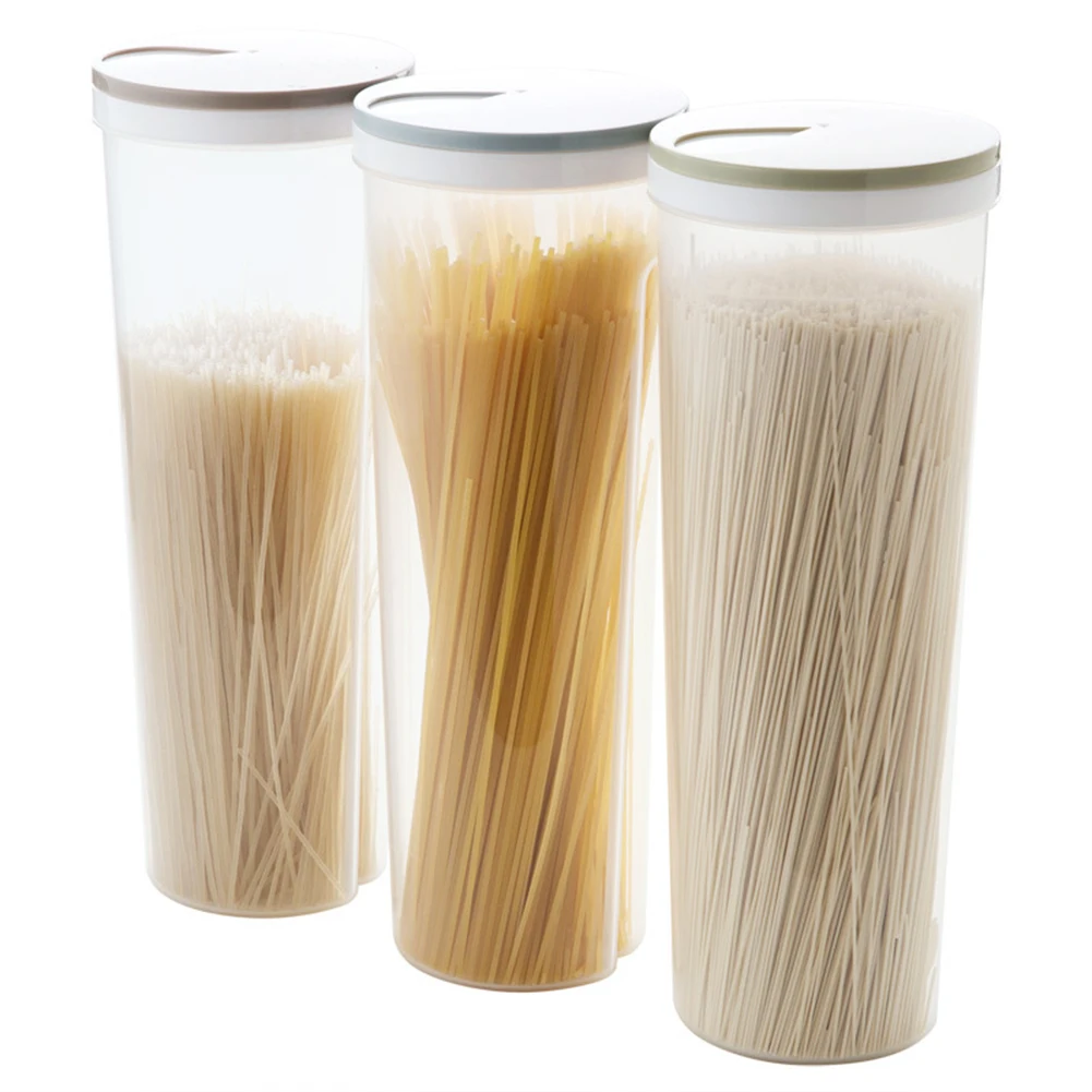 Plastic Noodle Storage Box Food Sealed storage Containers Leak Proof Jar Crisper for Cereal Spaghetti Pasta Grain | Дом и сад