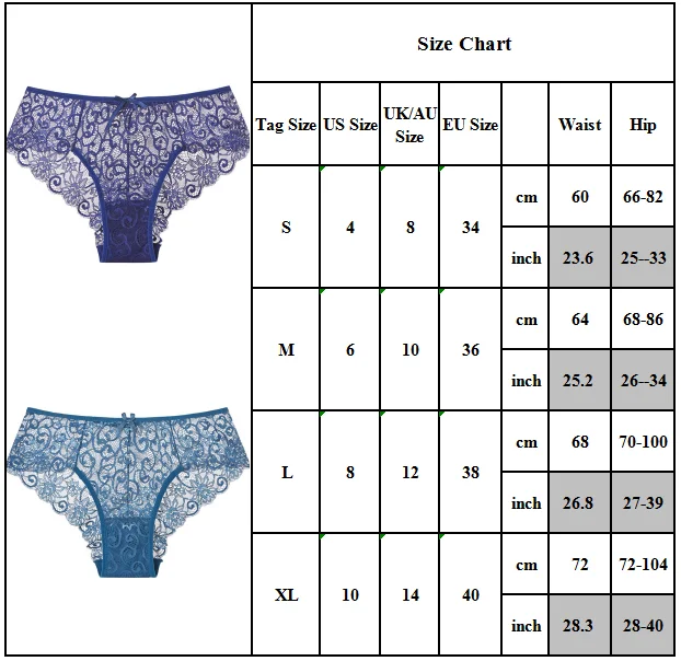 

Underpants Lingerie Underwear Women's Sexy Lace Briefs Breathable Panties Soft Knickers Underwear Solid Color