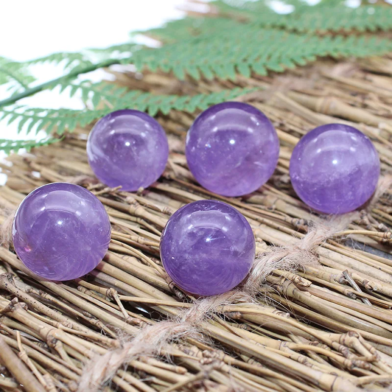 

Natural Stone Mineral Crystal Ball Amethyst Home Decoration Repair Witchcraft Worship Meditation Wheel Pulse Energy Amplifier