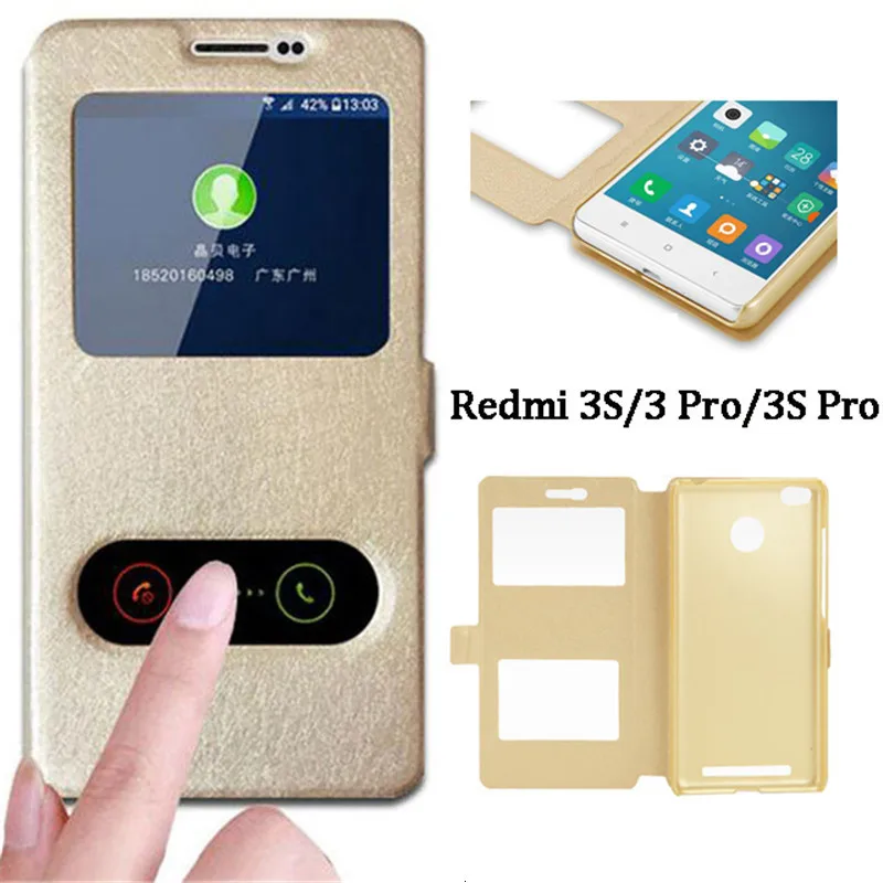 Чехол для Xiaomi Redmi 3 S Quick Answer откидная крышка подставка Pro/Redmi Pro чехлы бумажники
