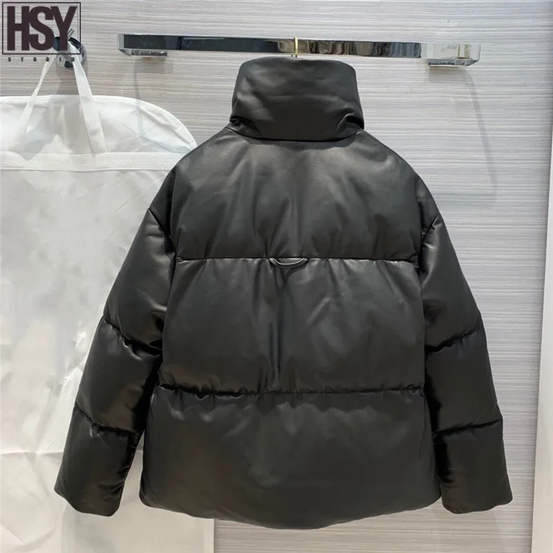【HSY】2019 Осень Зима Новый женский пуховик 100% овчина 90 утиный пух высокий воротник