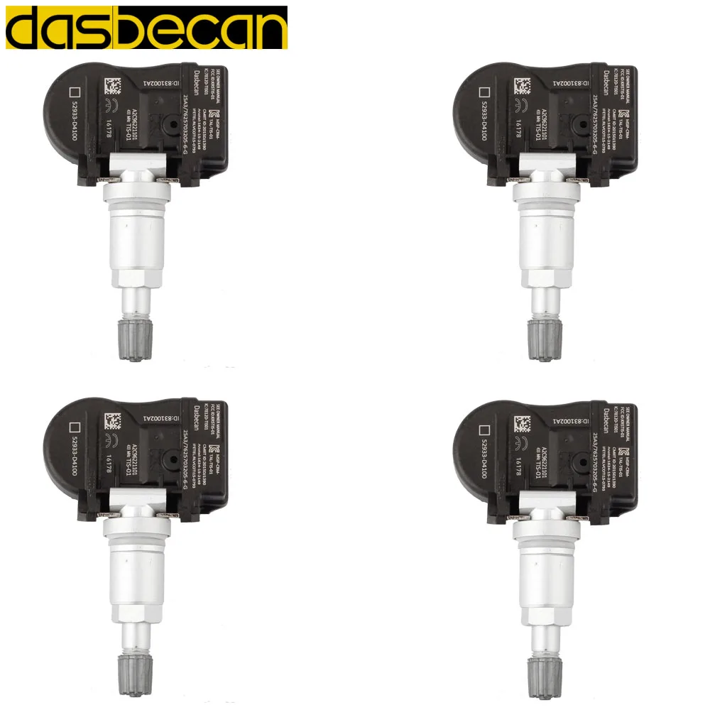 

Датчик контроля давления в шинах автомобиля Dasbecan, TPMS 433 МГц, 52933-D4100 для KIA Optima Sportage, Hyundai Elantra I30 I40 Genesis