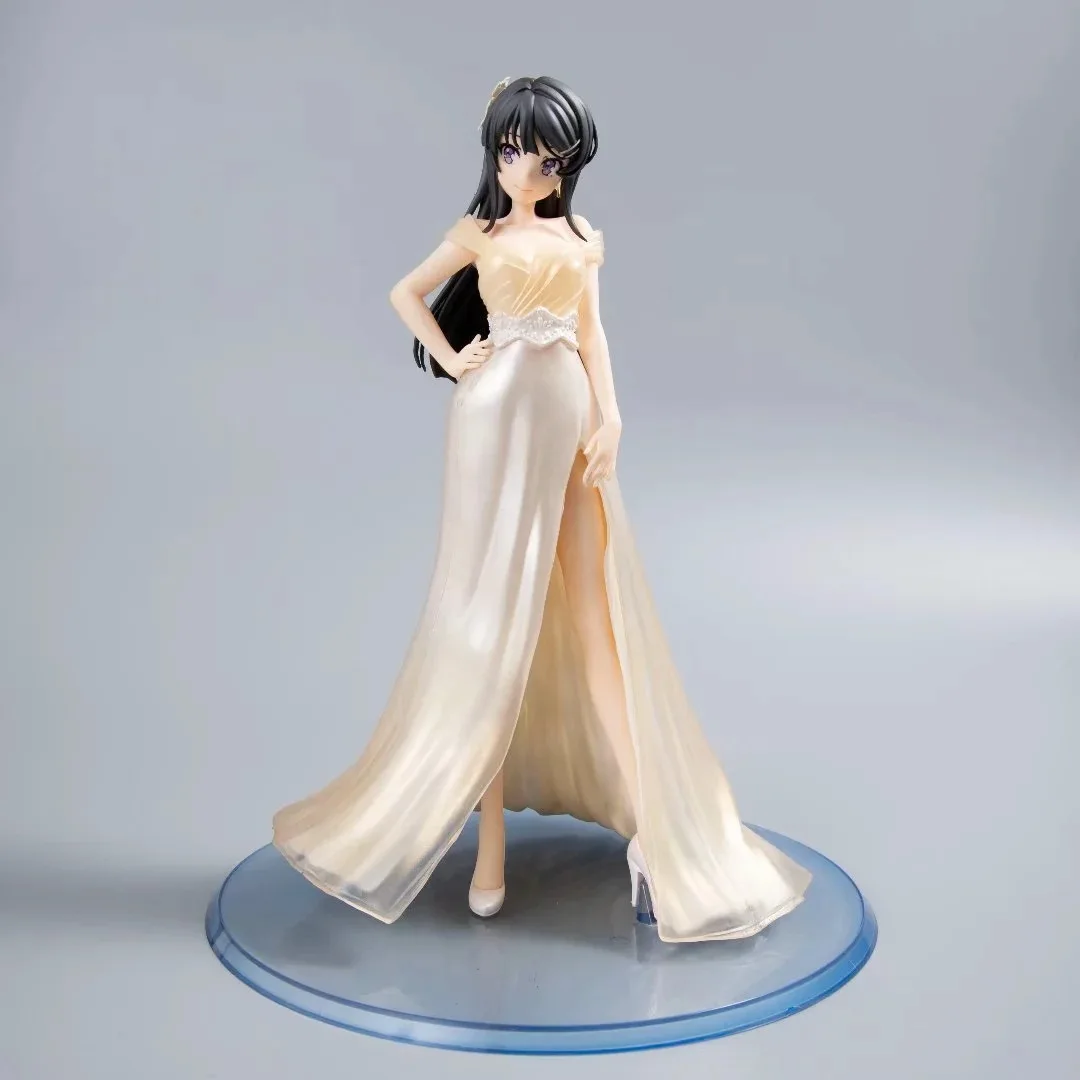 

Аниме красивая девушка серия Sakurajima Mai Aniplex 1/6 свадебное платье Ver. Фигурка из ПВХ Коллекционная модель игрушка 23 см