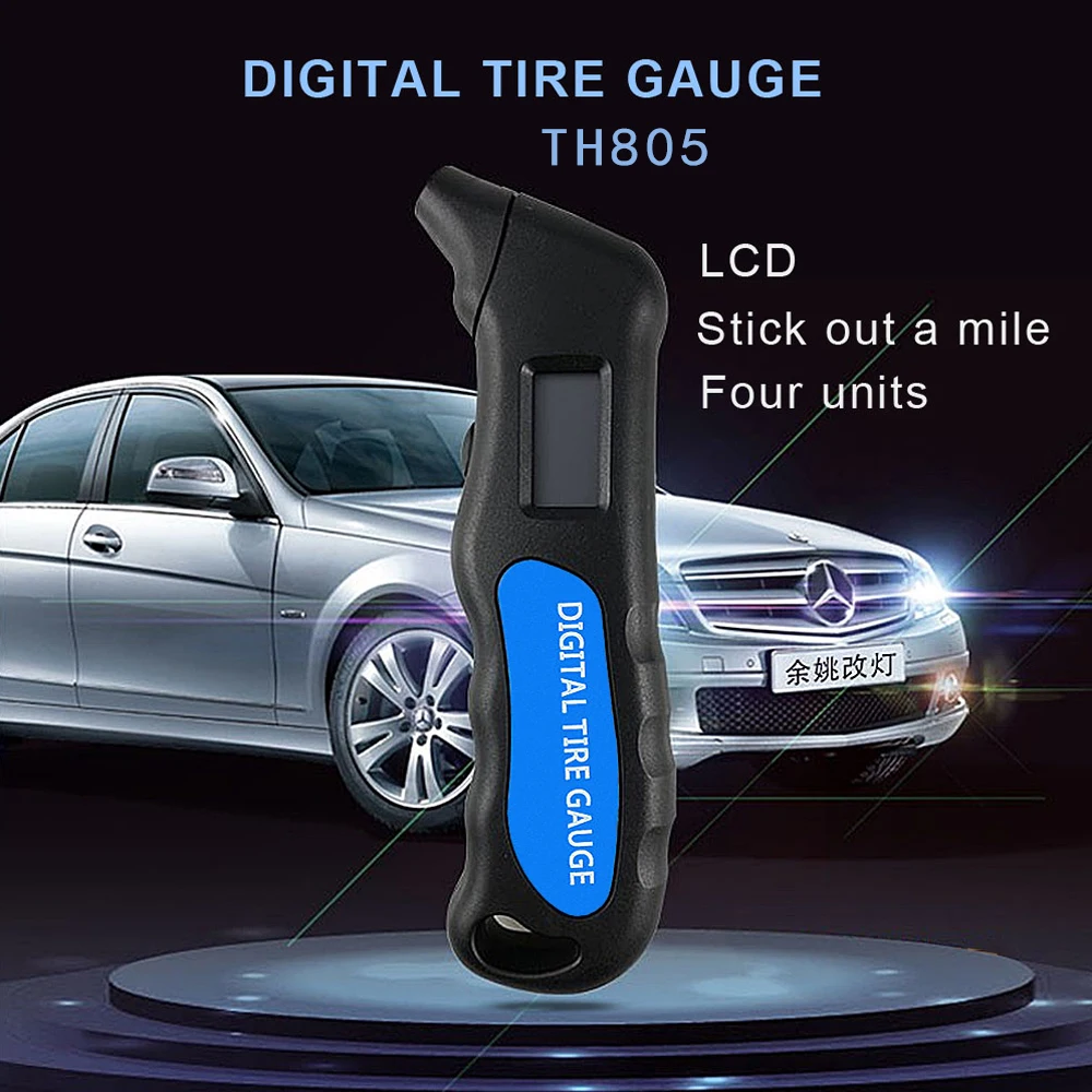 Манометр TH805 цифровой измеритель давления в шинах с ЖК дисплеем для автомобилей