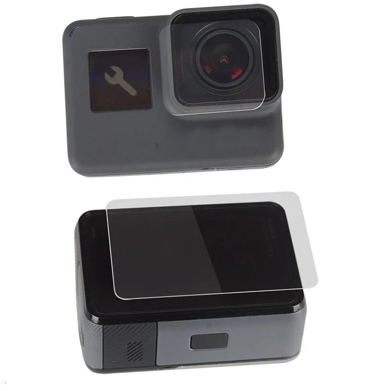 Защитное закаленное стекло для экрана чехол Gopro Hero 5 6 7 black Len Защитная пленка