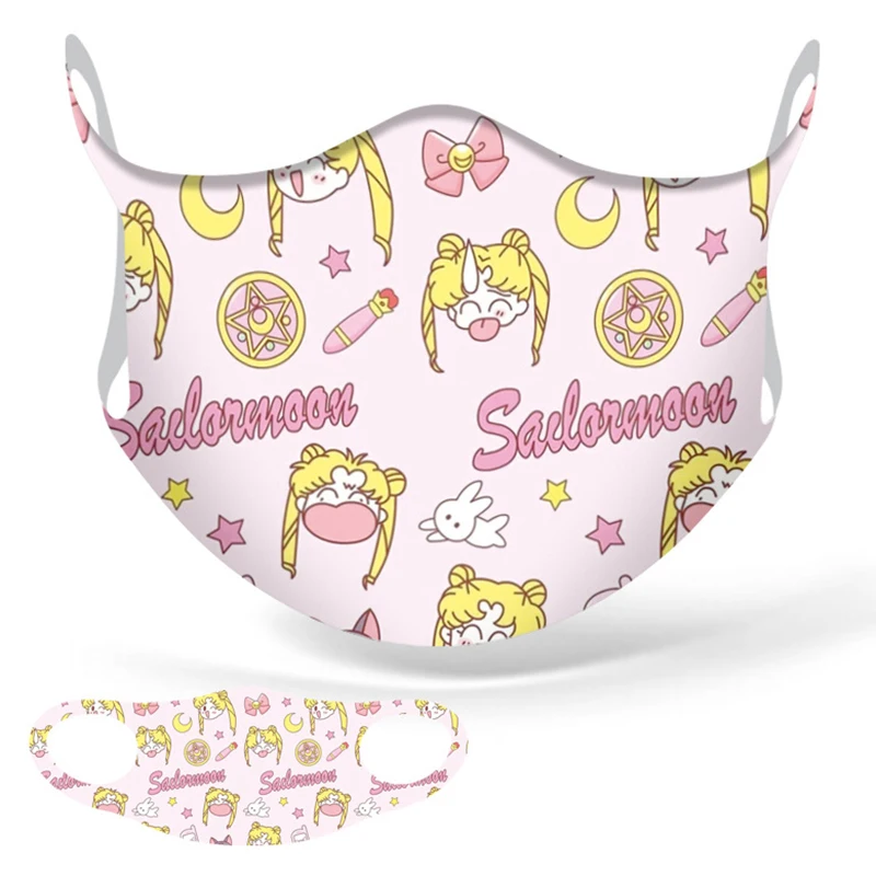 Аниме Милая луна Косплей Маска Kawaii Luna Cat мультфильм дышащая маска для Женщин