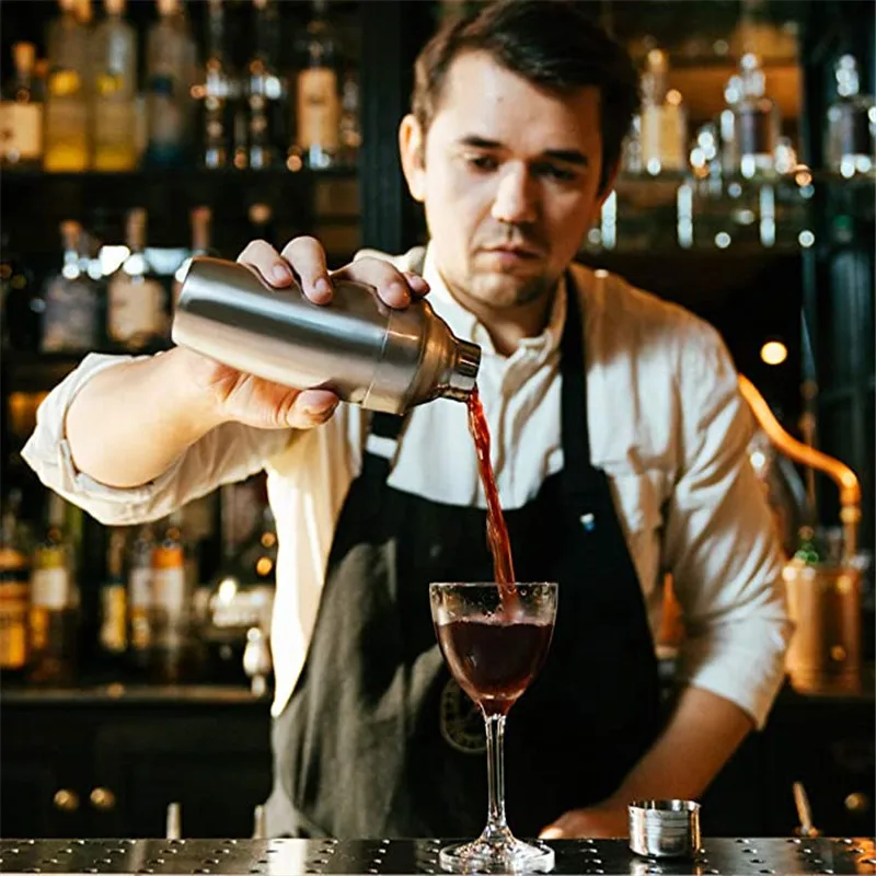 Нержавеющая сталь шейкер набор из 6 предметов костюм мартини пить Бармен