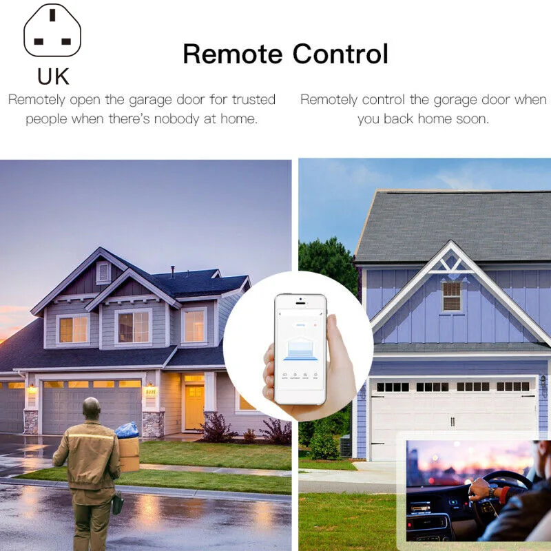 

Smart Home Garage Door Opener WiFi Wireless Remote Controller Switch UY8