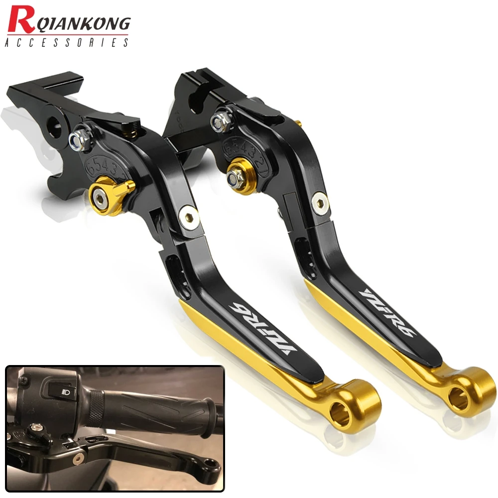 Тормозные рычаги сцепления для мотоцикла YAMAHA YZFR6 YZF R6 1999 2000 2001 2002 2003 2004 CNC Aluninum