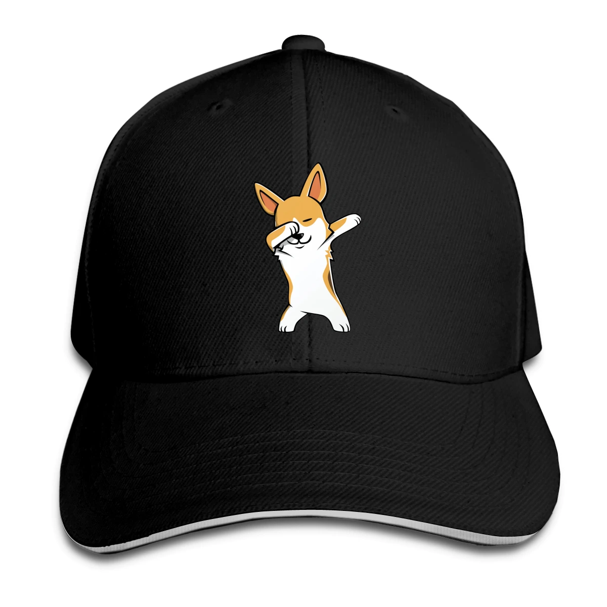 

Dabbing Corgi Hat Baseball Cap for Men Women Fashion Adjustable Sun Hat