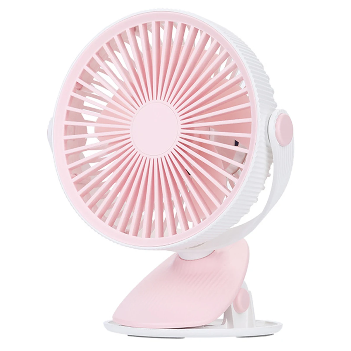 

New Mini Mute Clip Fan Rechargeable Silent Baby Stroller Fans Portable Air Cooling 3 Speeds USB Fan Desk Fan 360 degree rotation