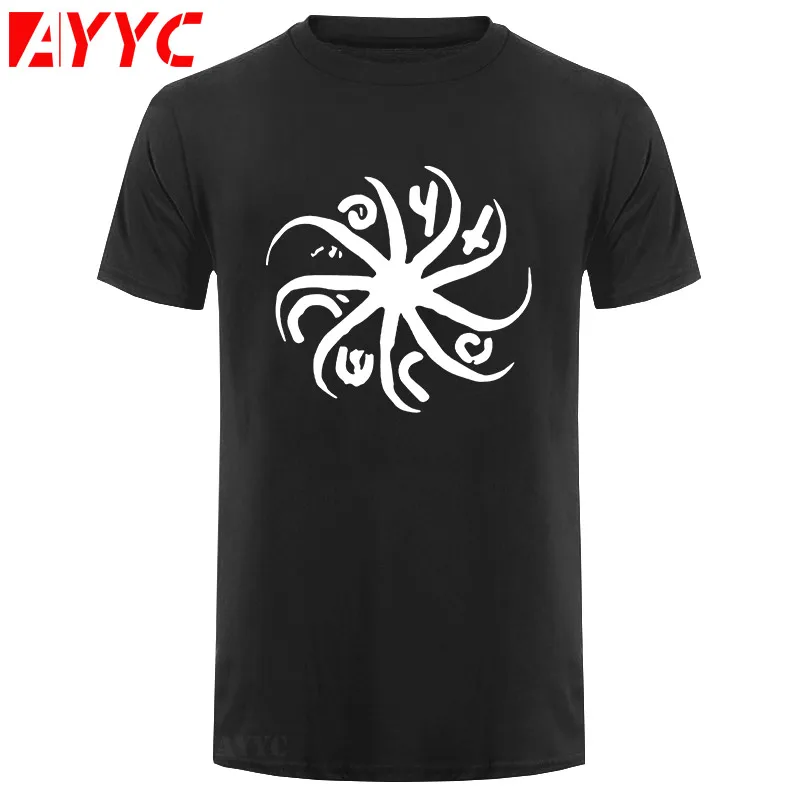 

Мужская хлопковая футболка с длинным рукавом, с принтом логотипа