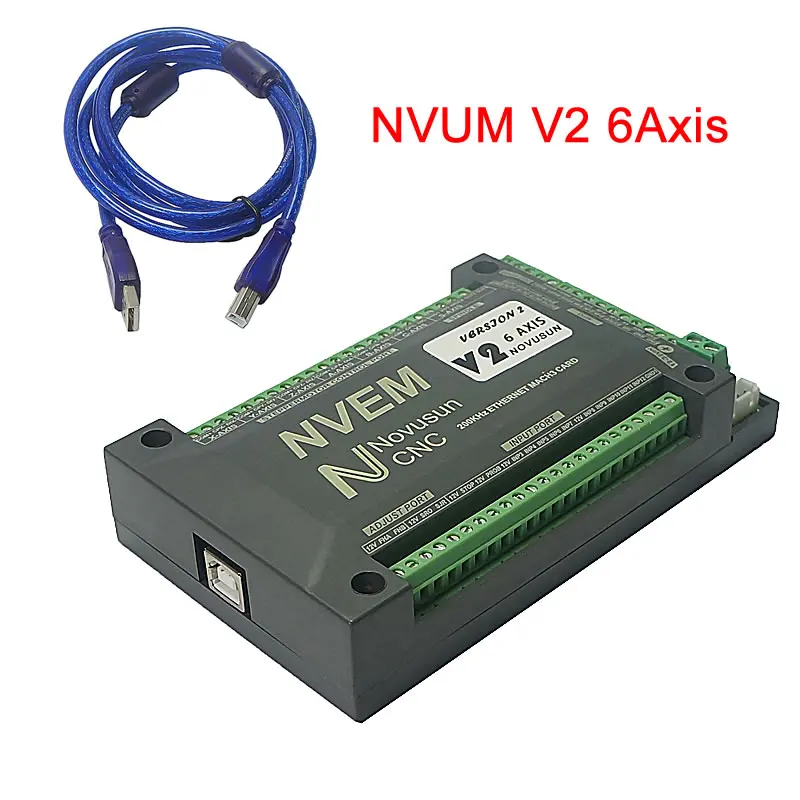 Карта контроллера USB NVUM V2 Mach3 6 осей 200 кГц разделочная плата для Diy ЧПУ гравер