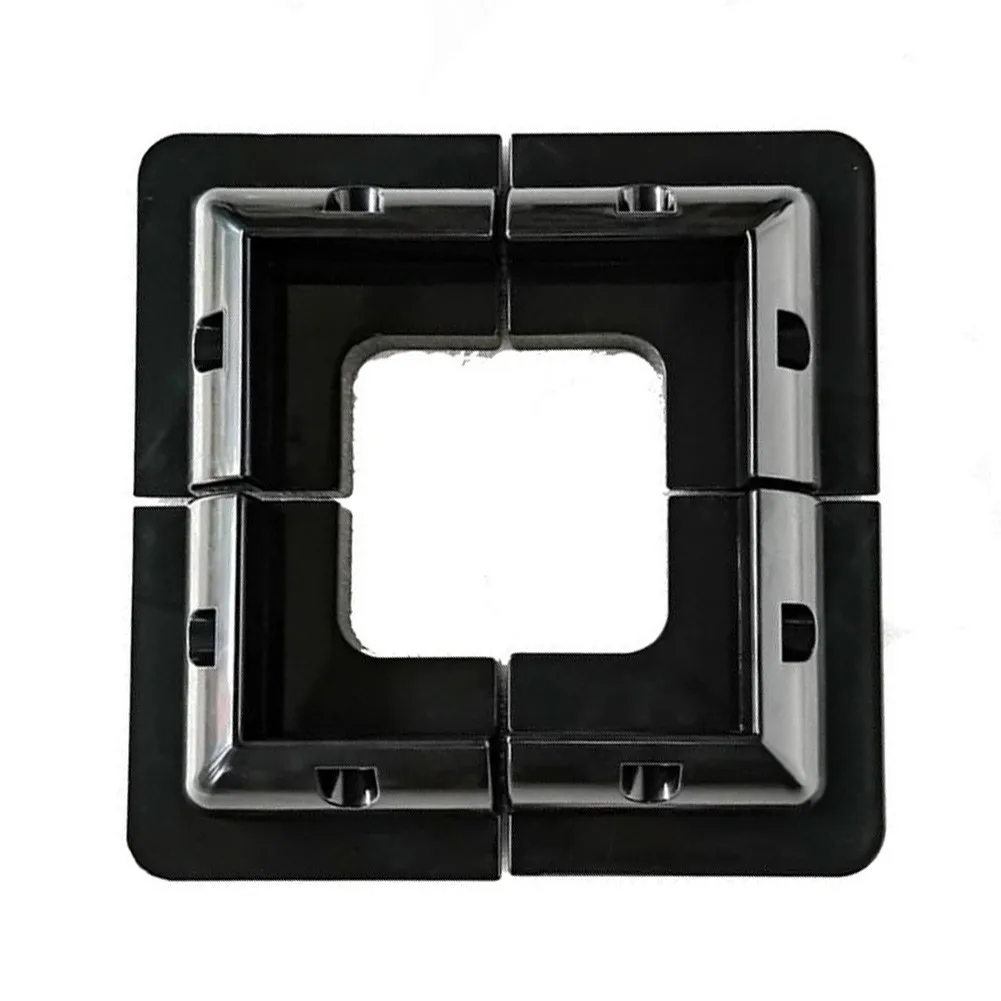 

4PCS Solar Panel Angle Mounting Side Bracket For Caravan And RV Roof Without Drilling Hole Plastic Corner Set Installation Black