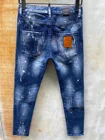 Классические мешковатые джинсы DSQ2, Аутентичные, DSQUARED2, ретро, итальянский бренд, мужские джинсы, локомотивы, джинсы для бега, кожаные карманы