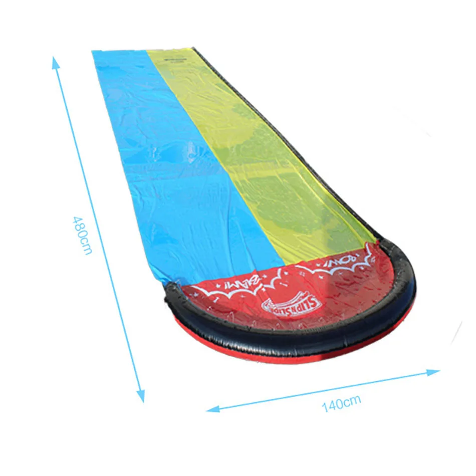 

Children Double Surf Water Slide Outdoor Garden Racing Lawn Slides Spray Summer Outdoor Games Toy WaterSlide Aquatics Kids Toys