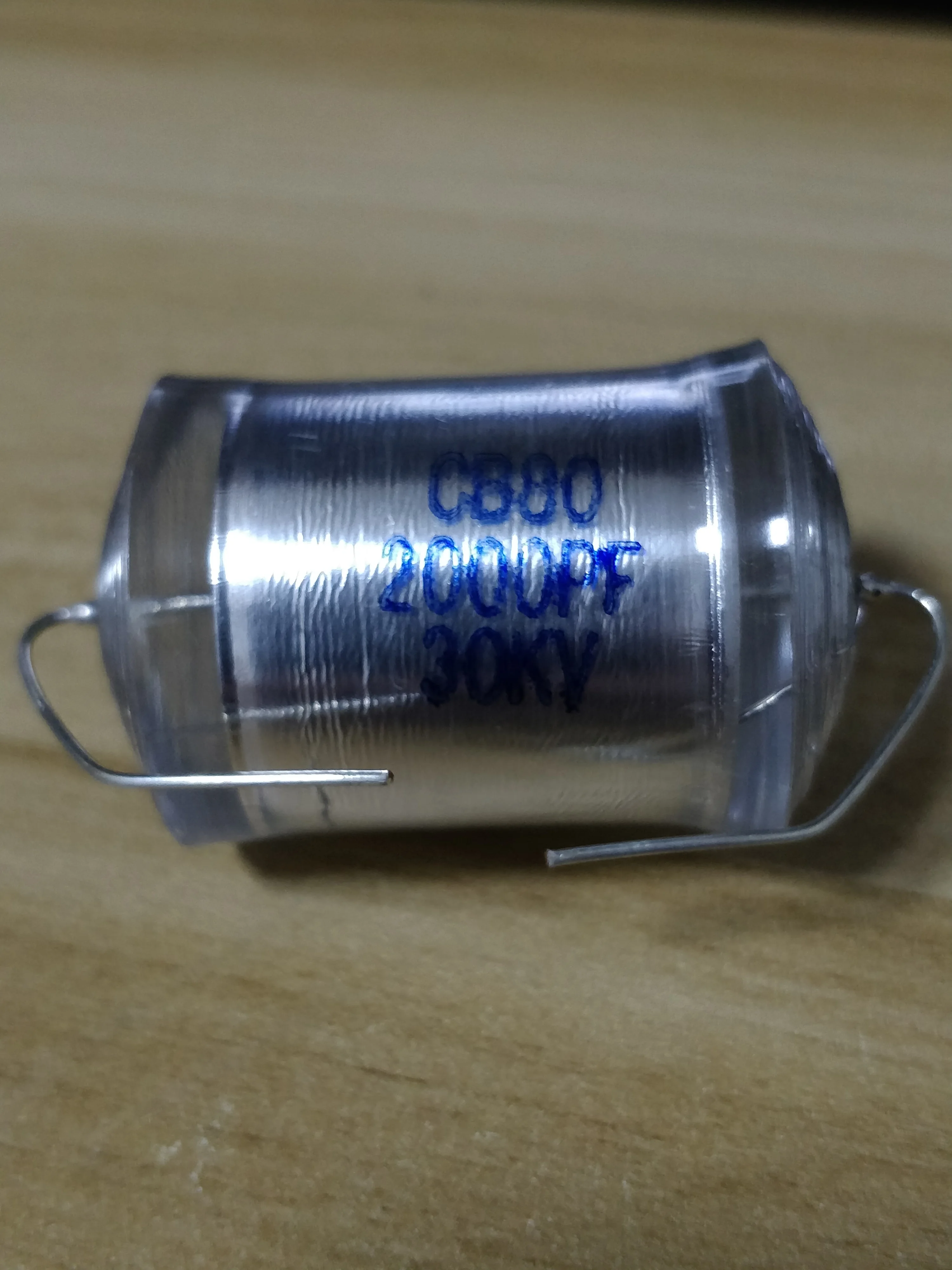 

CB80 Axial Leaded Polystyrene Film High Voltage Capacitor CB80-30KV-2000PF/3000PF