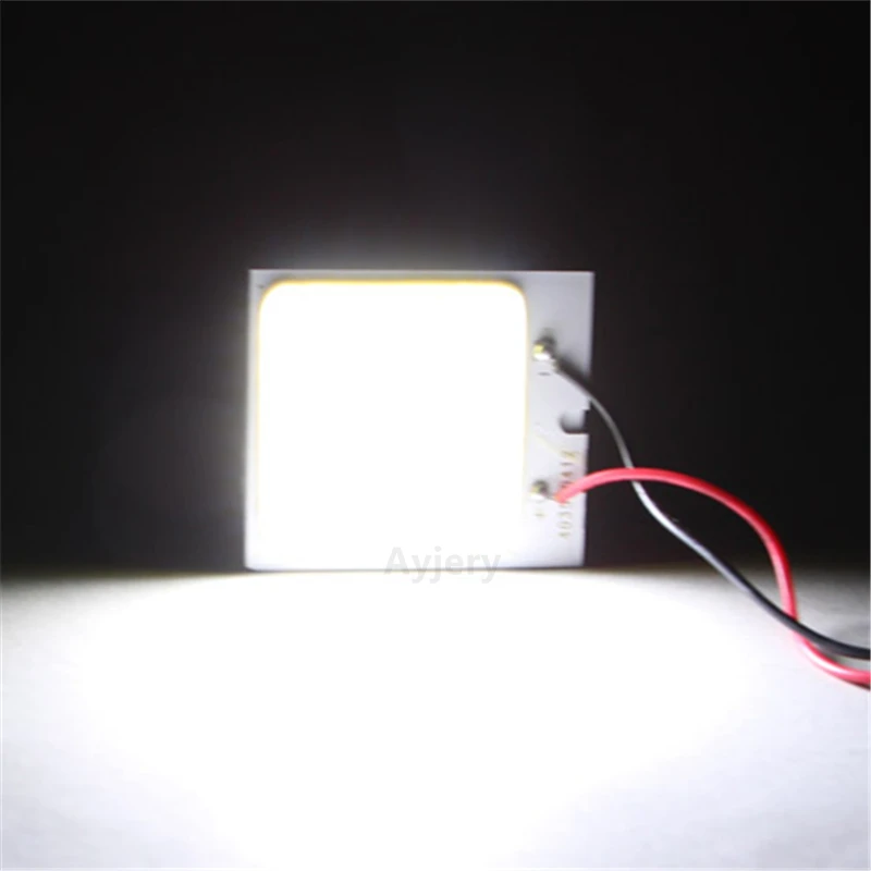 AYJERY 10 шт./лот 24 SMD COB Чип 24LED 12V Купол свет с T10 + Festoon адаптеры белый автомобиль