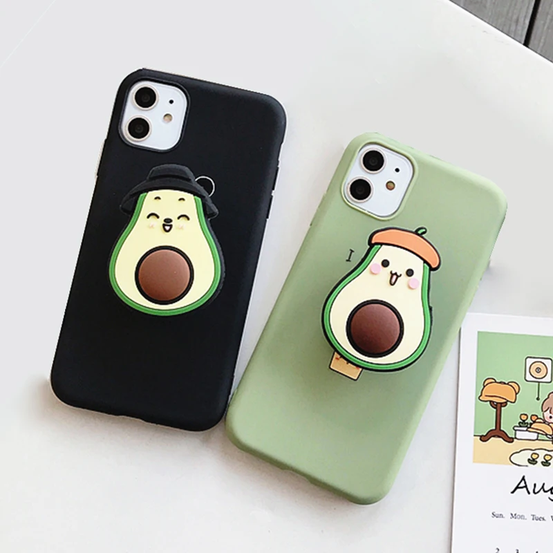 Cute Fruit Avocado Case for Samsung Galaxy A01 A10 A20E A21S A30S A40 A50 A60 A70 A80 A90 5G Momordica TPU Soft Phone Cover | Мобильные