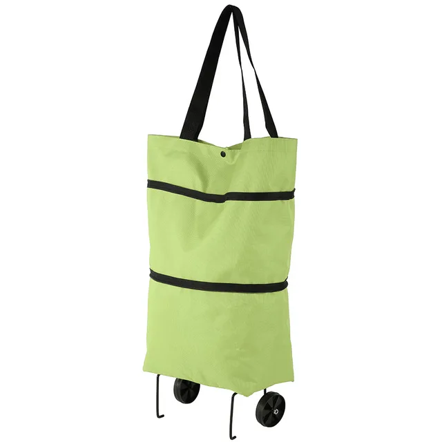 Складная сумка для покупок тележка на колесах многоразовая органайзер еды